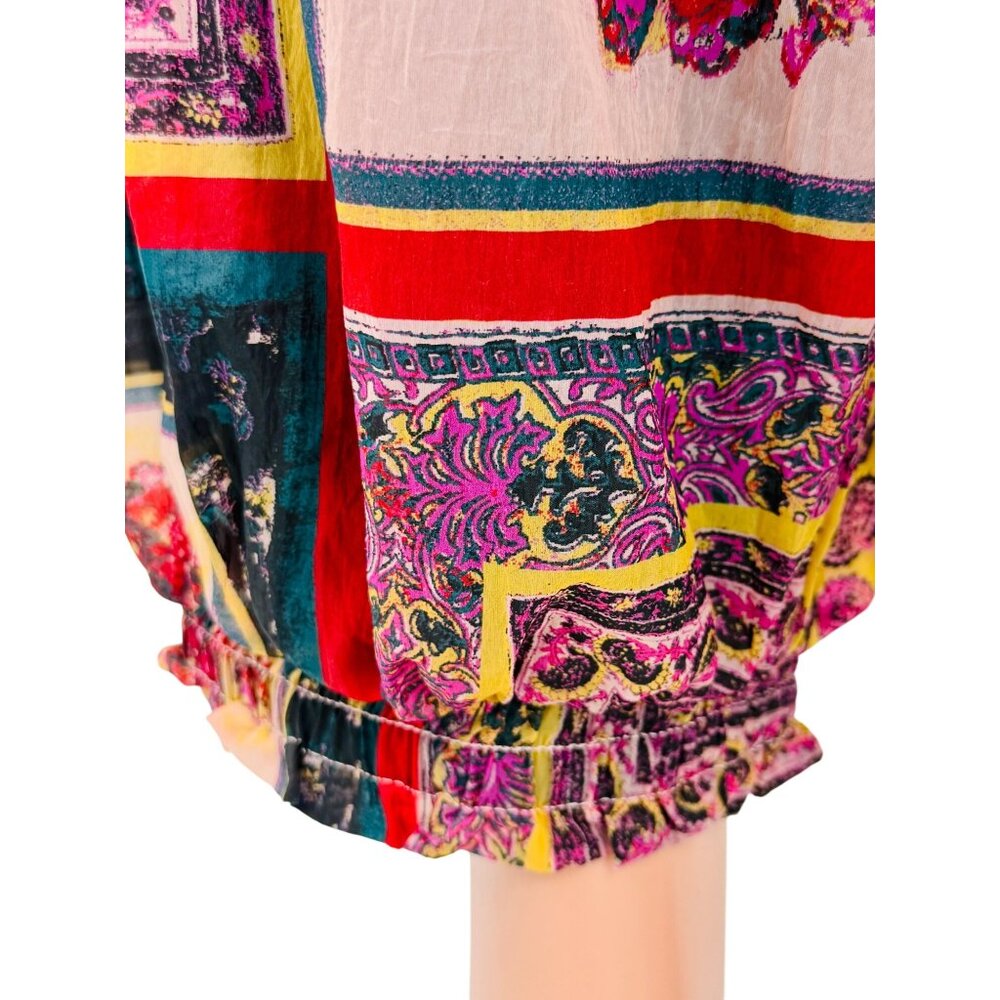 NWT Free People Movement Slouchy Multicolored Tapestry Printed Pants - Picture 6 of 16